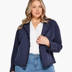 NIC+ZOE Fringe Mix Jacket size 2X